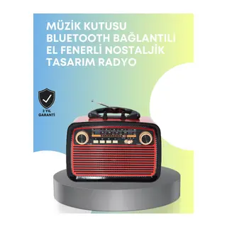 Taşınabilir Bluetooth Hoparlör – Modern Teknoloji ile Nostaljik Radyo Deneyimi, FM/AM Fonksiyonu