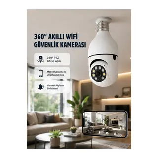 360 Derece Dönebilen Akıllı Duylu Kamera – PTZ, Uzaktan Kontrol, Hareket Algılama