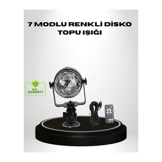 Ritme Duyarlı LED Disko Topu – Renkli Işık Gösterili Parti Lambası
