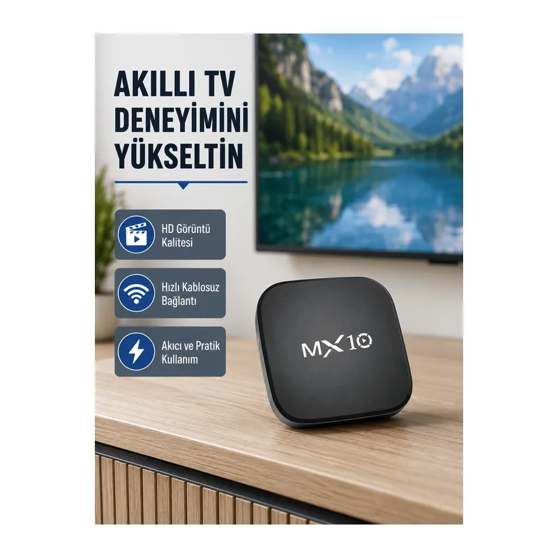 Android 4K TV Box – Wi-Fi, Bluetooth, Dolby Ses, 60 FPS Ultra HD