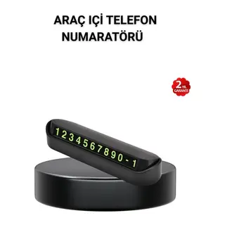 Alüminyum Kasa Gri Çevirmeli Araç İçi Telefon Numaratörü