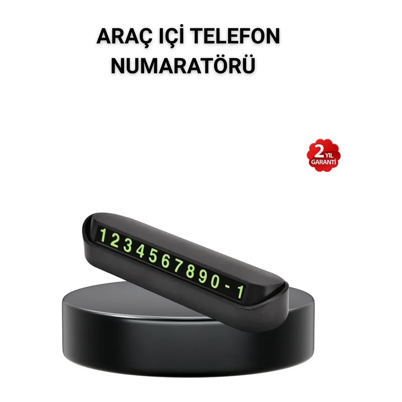 Alüminyum Kasa Gri Çevirmeli Araç İçi Telefon Numaratörü