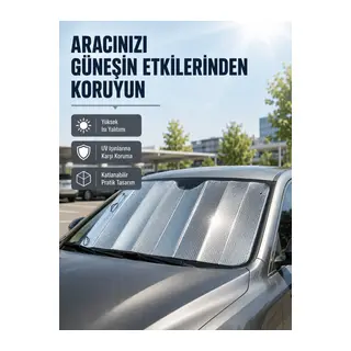 Araba Güneşliği Alüminyum Yansıtıcı Yüzeyle Etkili Isı Koruması
