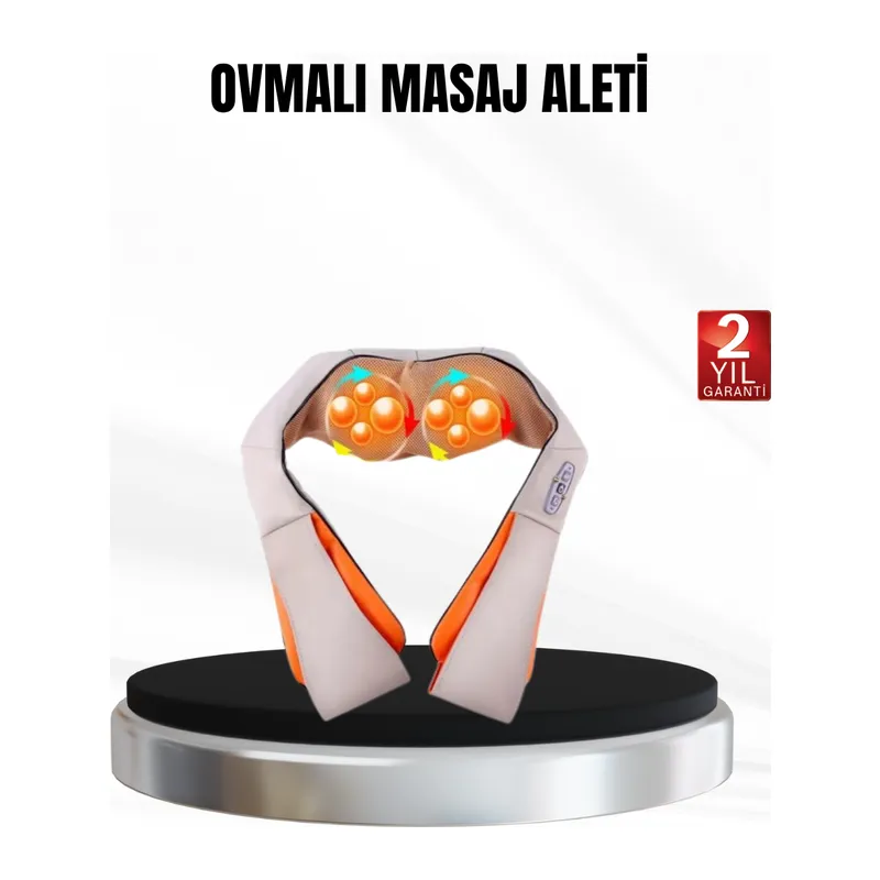 Yoğurmalı Isıtmalı Masaj Aleti – Ev, Ofis ve Araç Kullanımına Uygun, Çok Bölgeli Masaj Sistemi