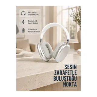 Bluetooth 5.0 Kulak Üstü Kulaklık – Uzamsal Ses, Gürültü Engelleme, Ergonomik Tasarım