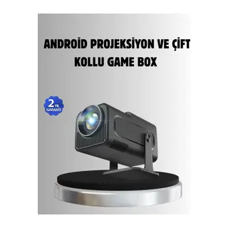 Android Projeksiyon Game Box – 1280x720p HD Çözünürlük, Bluetooth,HDMI ve USB Girişli