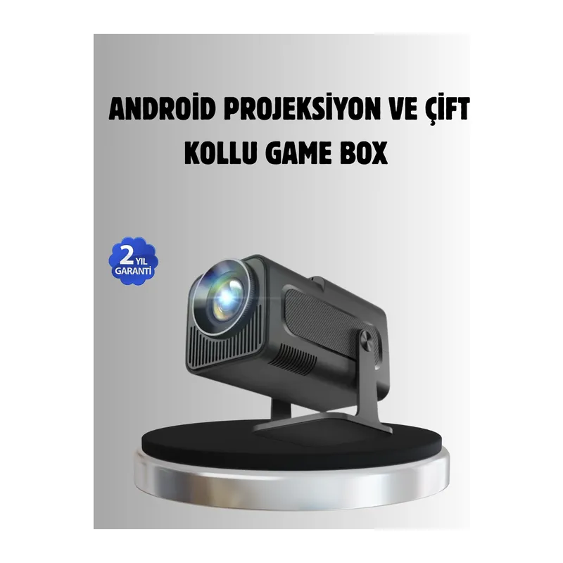 Android Projeksiyon Game Box – 1280x720p HD Çözünürlük, Bluetooth,HDMI ve USB Girişli