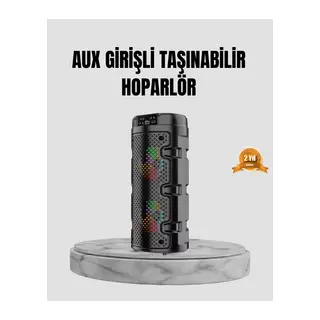 Taşınabilir Bluetooth Hoparlör Çift Sürücü Güçlü Bas HD Ses Çoklu Bağlantı