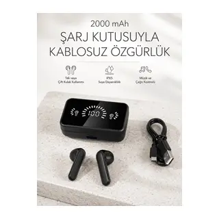 Bluetooth 5.1 Destekli bluetooth kulaklık – ANC ve Stereo Sesli