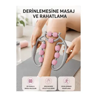 Taşınabilir 3D Masaj Rulosu – Kas Rahatlatıcı ve Yağ Azaltıcı Masaj Cihazı