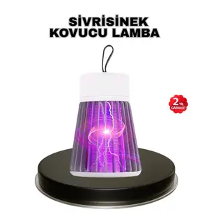Mor Işıklı Şarjlı Böcek Öldürücü Lamba – Ev, Balkon ve Kamp Kullanımına Uygun