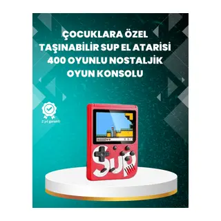 TV Çıkışlı Mini Retro El Konsolu 400 Oyunlu