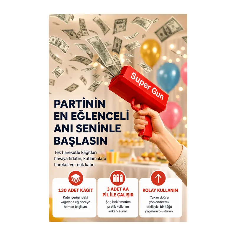Partiler ve Sosyal Medya İçerikleri İçin Etkili Kâğıt Atma Oyuncağı