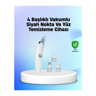 Vakum Teknolojili Siyah Nokta Temizleyici Cihaz – 4 Farklı Başlık ve Derinlemesine Gözenek Temizliği