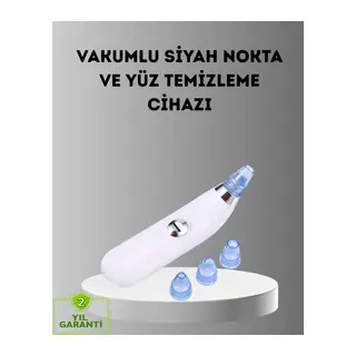 Siyah Nokta ve Gözenek Temizleyici Vakumlu Cihaz – Masajlı Derin Temizlik Teknolojisi
