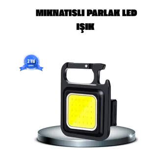 LED Mini Anahtarlık Fener – 1000 Lümen Güçlü Işık ve USB Type-C Şarjlı