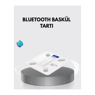 Bluetooth Akıllı Tartı – 8 Fonksiyonlu Dijital Baskül, 180 kg Kapasiteli