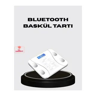 Akıllı Dijital Baskül – Bluetooth Bağlantılı, 8 Ölçüm Verili, Akıllı Vücut Analiz Tartısı