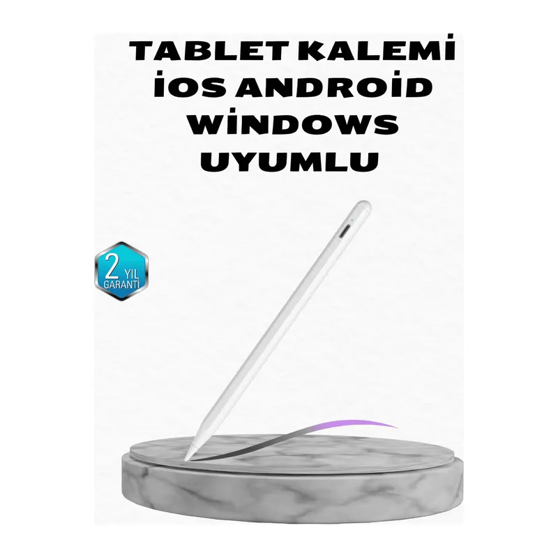 Manyetik Dokunmatik Kalem – Bluetooth Gerektirmeyen, Type-C Şarjlı, iPad ve Android Uyumlu Hassas Stylus