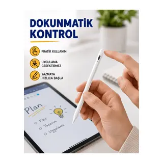 Yüksek Hassasiyetli Eğim Sensörlü Dijital Kalem – USB-C Hızlı Şarjlı Yeni Nesil