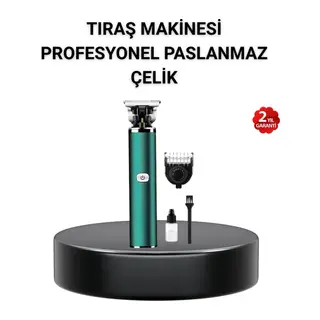 180 Dakika Kullanım Süreli Şarjlı Tıraş Makinesi – Hızlı Şarj, USB Girişli, Yüksek Kapasiteli