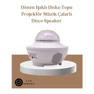 Müzik Ritimli Işık Değişimi & Dönen Dalga Efekti – Galaxy Projektör