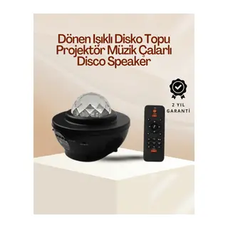 Yıldız & Okyanus Dalga Projektörü – Bluetooth / USB Hoparlörlü