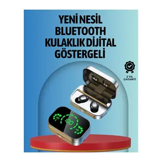 Akıllı Dijital Ekranlı TWS Kulaklık – Uzun Pil Ömrü, Stabil Bağlantı