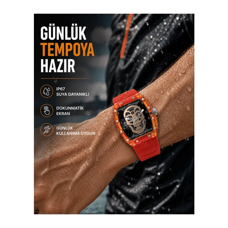 Dokunmatik Akıllı Saat Spor ve Günlük Kullanım Yeni Nesil