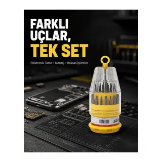 Elektronik Tamir Tornavida Seti Ateşe Dayanıklı ve Ergonomik