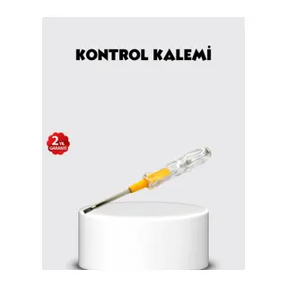 Neon Lambalı Elektrik Kontrol Kalemi Nikel Kaplama 110-220V