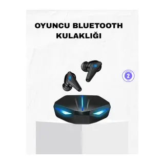 Oyuncu Bluetooth Kulaklık Tam Kablosuz Stereo LED Işıklı