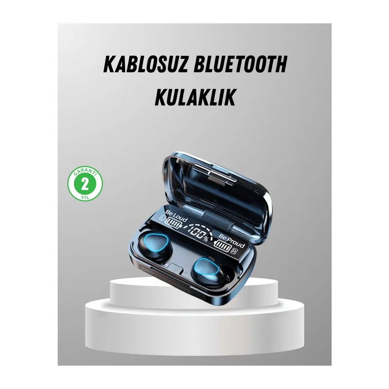 TWS Kablosuz Kulaklık Şarj Kutulu 20 Saat Kullanım Konforlu