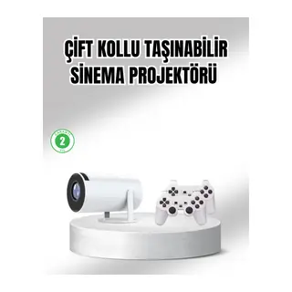 Projeksiyon Cihazı 4K Destekli Kablosuz Bağlantılı Bluetooth 5.0