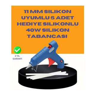 40W Sıcak Mum Silikon Tabancası 5 Silikon Hediyeli Hızlı Yapıştırma