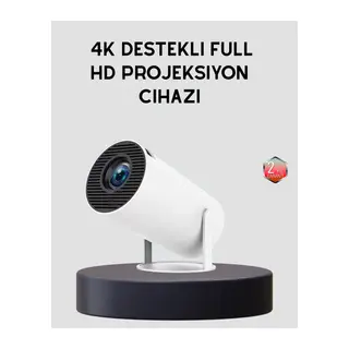 Ev Sineması Projeksiyon Cihazı – 160 ANSI Lümen, 4K Uyumlu ve Kablosuz Görüntü Aktarımı