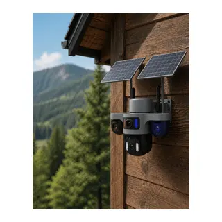Güneş Enerjili Arıcı Kamerası 4G SIM Kartlı 9MP 3 Lens Yayla Güvenlik Kamerası 2 Yıl Garantili
