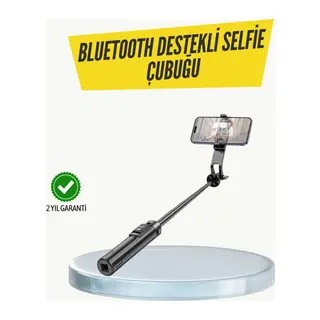 Bluetooth Selfie Çubuğu – Katlanabilir, Uzaktan Kumandalı