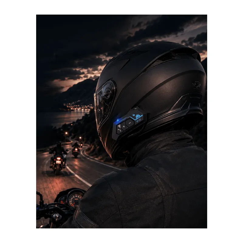 Şarjlı Bluetooth Kask Kulaklığı Navigasyon ve Müzik Destekli