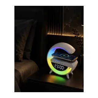 Kablosuz RGB Bluetooth Hoparlör USB FM ve AUX Destekli Taşınabilir Ses Sistemi
