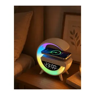 RGB Işıklı Bluetooth Hoparlör TF Kart ve FM Destekli Kablosuz Ses Sistemi