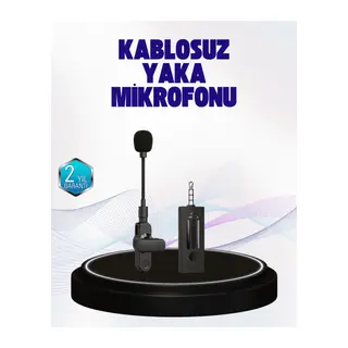 360 Derece Ses Algılamalı Type C Şarjlı Yaka Mikrofonu