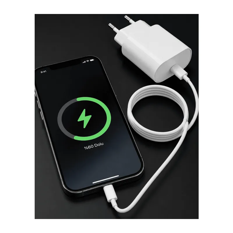 iPhone 14 13 12 Mini 11 XR XS X 20W Hızlı Şarj Adaptörü