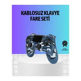 Şarjlı Kablosuz PS4 Oyun Kolu Titreşimli Hassas Kontrol