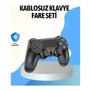 PS4 Uyumlu Kablosuz Oyun Kolu Ergonomik Çift Titreşimli