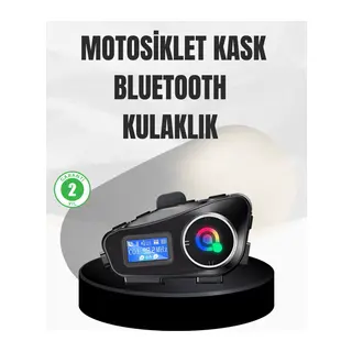 Su Geçirmez Bluetooth 5.3 Kask Kulaklığı 1000mAh Bataryalı