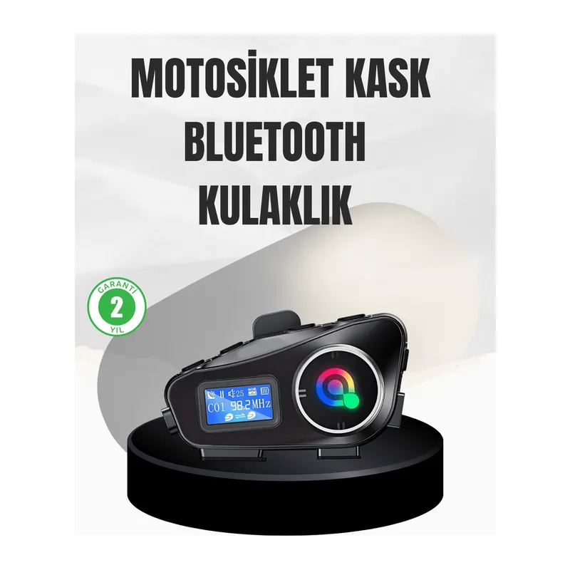Su Geçirmez Bluetooth 5.3 Kask Kulaklığı 1000mAh Bataryalı