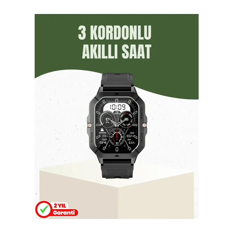 Şık ve Hafif Akıllı Saat Spor ve Günlük Kullanım