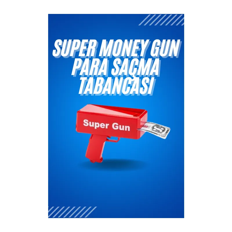 Kırmızı Çocuklara Özel Para Fırlatma Makinesi Para Saçma Tabancası