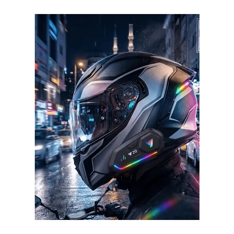 Şarjlı Motosiklet Kask Intercom Kulaklık Bluetooth 5.3 Teknolojisi